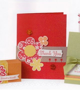 Red flower card, page 106 in the SU Catalog