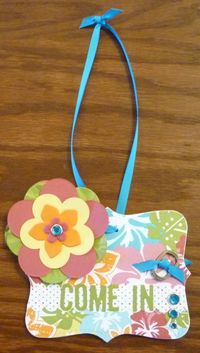 Tropical door hanger-front