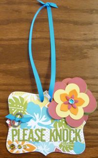 Tropical door hanger-back Tropical door hanger-back