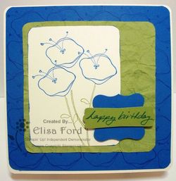 Awash With Flowers square card