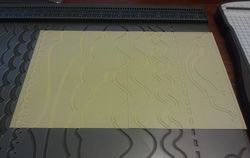 Embossing with the Borders Scoring Plate