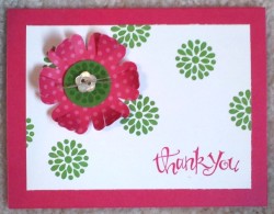 Fun & Flowery Thank You Card