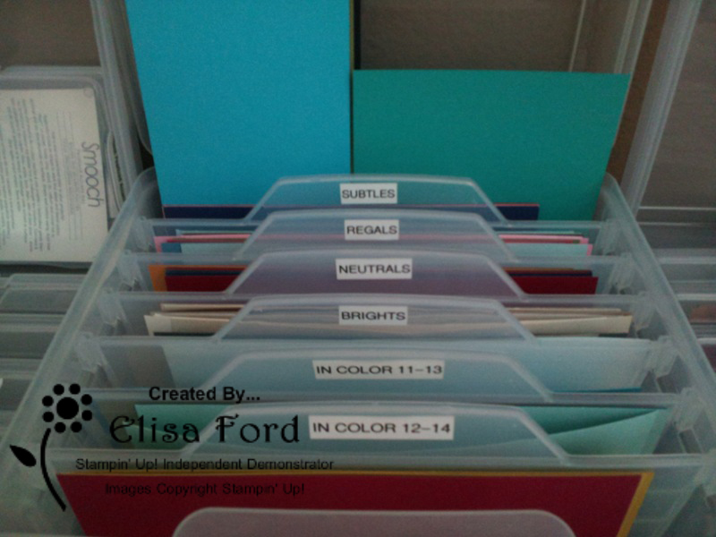 How I Store My Card Stock & Designer Series Paper