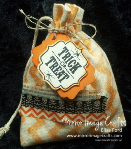 Simple Halloween Gift Bag - Visit http://www.mirrorimagecrafts.com for details and more projects!