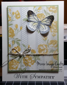 Best of Butterflies afternoon picnic sympathy card - Visit http://www.mirrorimagecrafts.com for details and more projects!