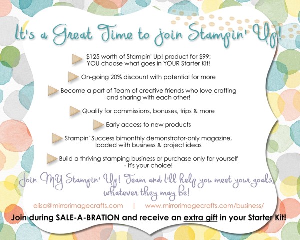 Great time to join Stampin' Up!