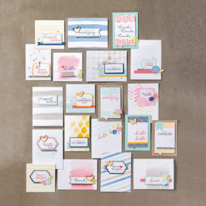 watercolor wishes card kit